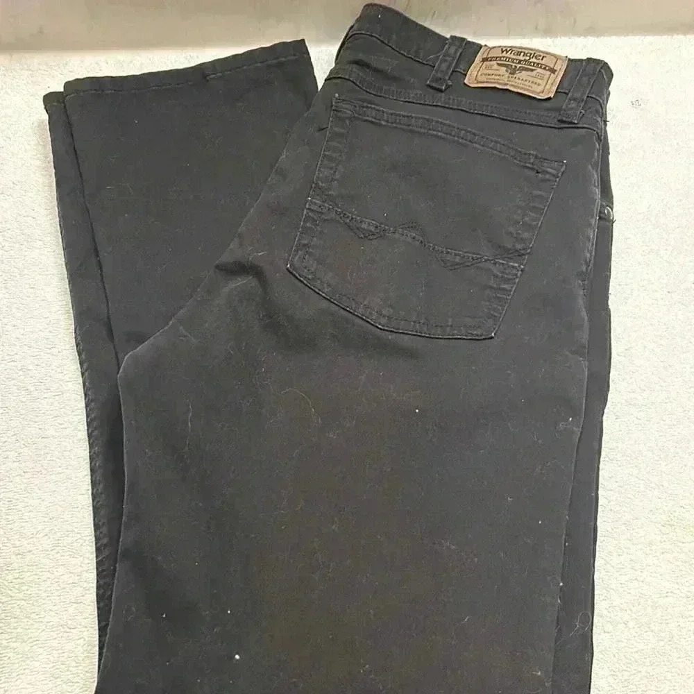 Wrangler Slim Straight Women Premium Quality Black Jeans Size 5/6-28